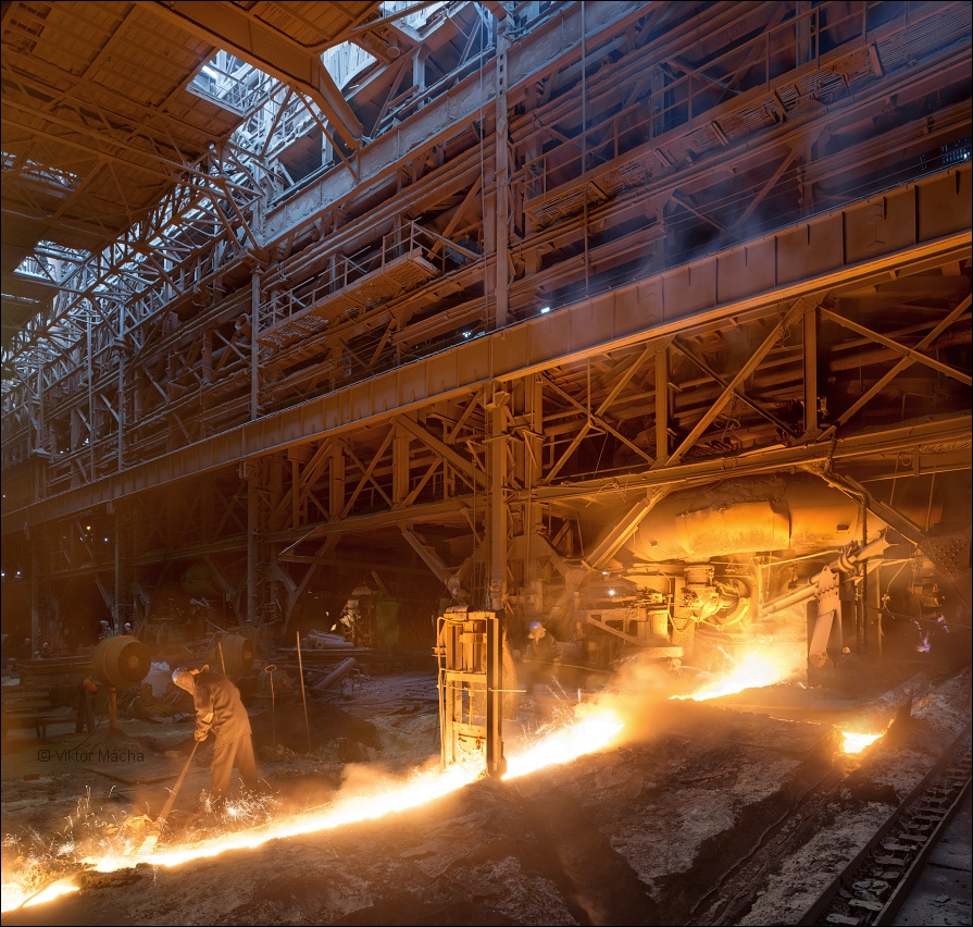 Serov metallurgical plant, work at the blast furnace