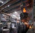 OMK Vyksa Steel, ingots teeming at the open...