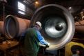 Saint-Gobain Pont-a-Mousson, pipe grinding...
