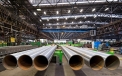 Tube rolling mill, finished pipes